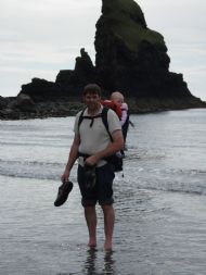 Paddling at Talisker Beach